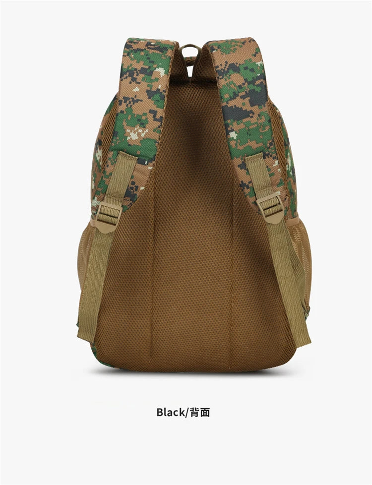 Camouflage Tactical Backpack for Men Large Capacity Outdoor PUBG Style Waterproof Travel School Bag Multifunctional for Daily Us