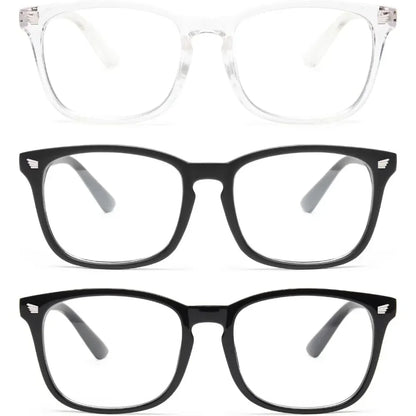 Stylish Blue Light Glasses for Woman - Computer Glasses 99% Blue Light Blocking - Lightweight TR90 Frames - 3 pack Badiee Stylez