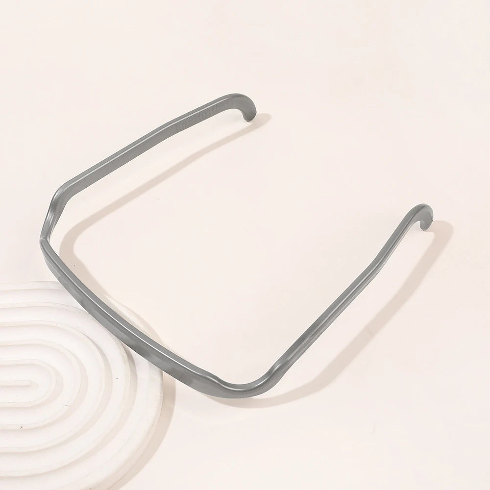 1/3pcs Women Square Glasses Headband Coloful Invisible Fixed Hair Clips Wave Curly Hair Ties Temples Headband Accessories Silver Size fits all CHINA