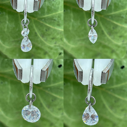 Hot Sale G23 Titanium Hinged Segment Ring Colored Zircon/Tourmaline/Corundum Drop Attachment Charms Piercing Body Jewelry