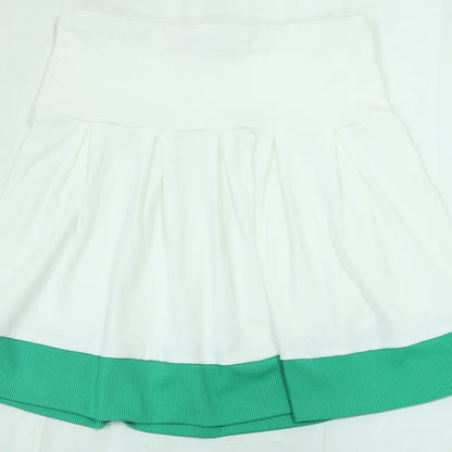 CM.YAYA Women's Set Sleeveless V-neck Vest + Pleated Skirts 2025 Summer Cute Street Beach Two 2 Piece Sets Outfits Tracksuit