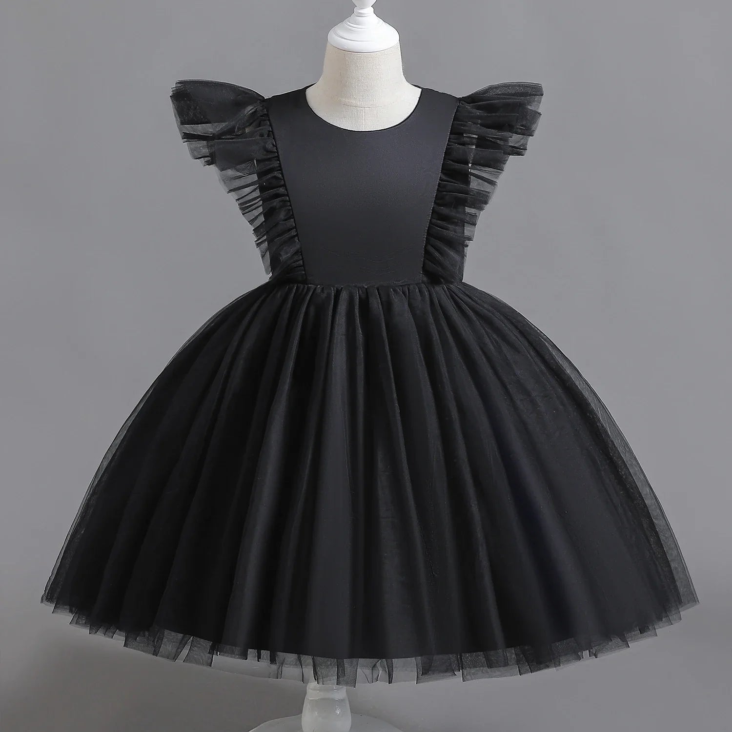 Elegant Girl Fluffy Dress Flower Baby Wedding Ceremony Costume Birthday Outfits White 1st Communion Tutu Gown Kids Gala Clothes