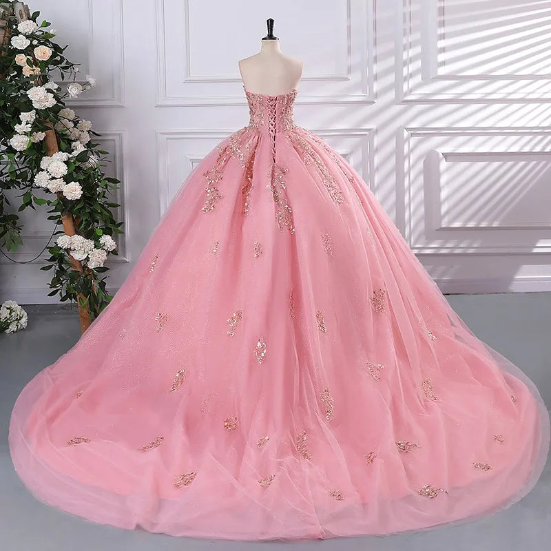 Sonhar Vestidos 15 Quinceanera Dresses Ball Gown Strapless Party Dresses Sweet Ball Gown Customized 15 Year Old Dress Plus Size Badiee Stylez