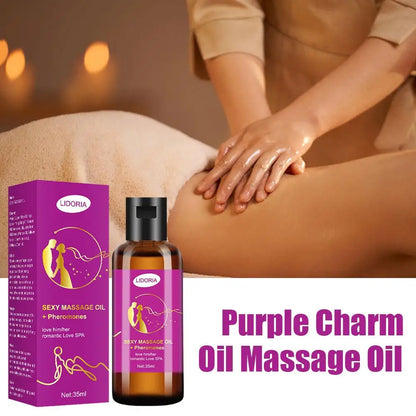 New Couple Essential Oil Purple Charming Massage Oil Stress Spa Relaxing Natural Essential Moisturizing Nourish For Woman