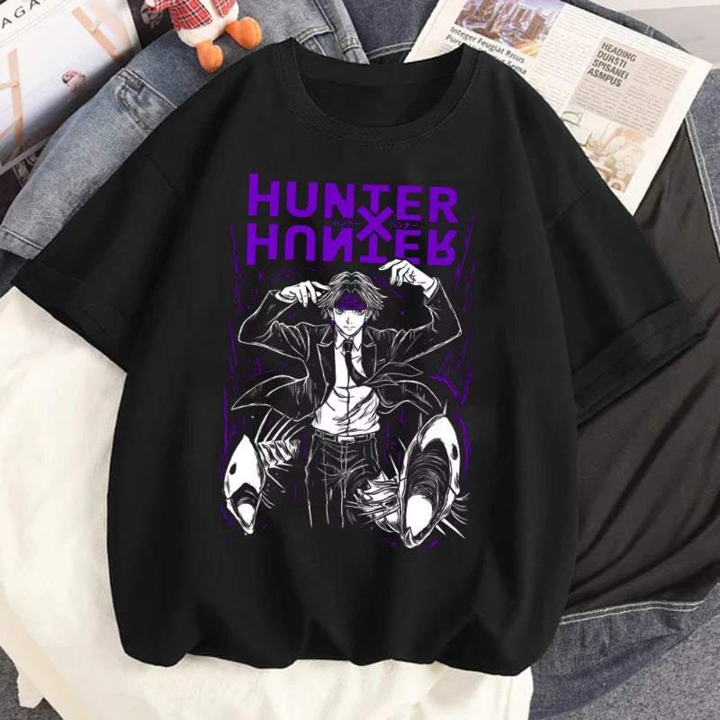 Hunter X Hunter T-shirt Women Kawaii Harajuku Aesthetic Anime Breathable Gothic T-shirt Comfortable Aesthetic Anime Grunge Punk