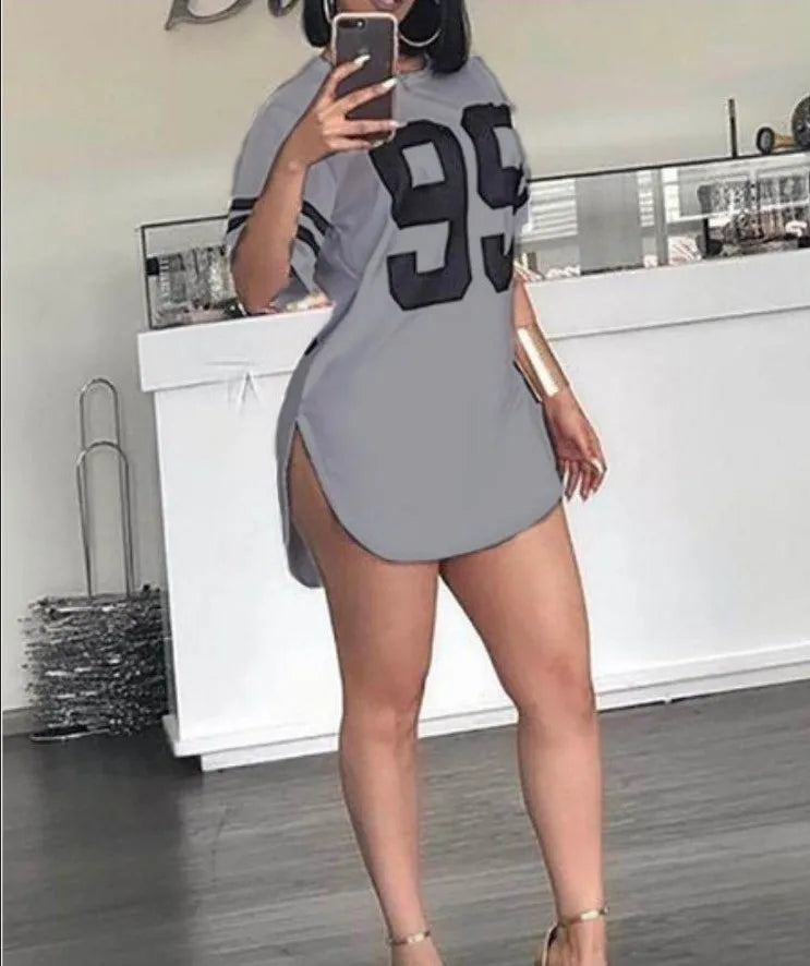 Woman's Tshirts Superior Quality spring/summer Letters Loose O Neck Short Sleeve Fashion Ladies Tops Dropshipping SJYL900 gray