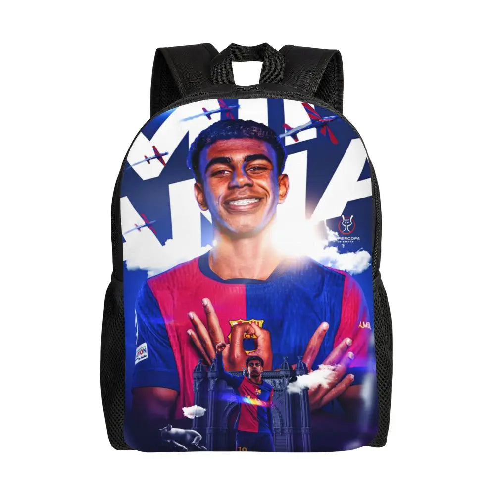 Lamine Y-Yamal Children Backpack for Kids Girls Boys Football Sports Backpacks Kawaii Daycare Child School Bag