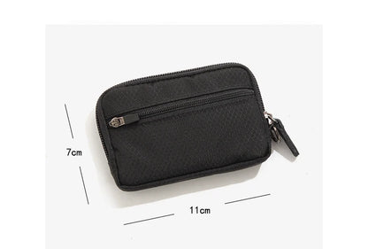 Japanese Style Casual Coin Pouch Nylon Cloth Mini Purse Waterproof Men Coin Purse Small Cute Wallet Cute Purse Clutch Bag