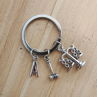 Lawyer Keychain,Scales of Justice Keychain, Judge justice hammer keychain ,Law Student Gift, A-Z Initial Keychain