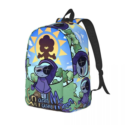 Dandys World Cool Backpack Lightweight High School Hiking Travel Game Logo Daypack for Men Women Laptop Computer Shoulder Bag 12