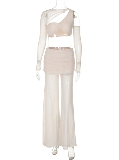 Hawthaw Women 2025 Spring Autumn Long Sleeve Crop Tops Long Pants Party Club Two Piece Sets Outfits Wholesale Items For Business