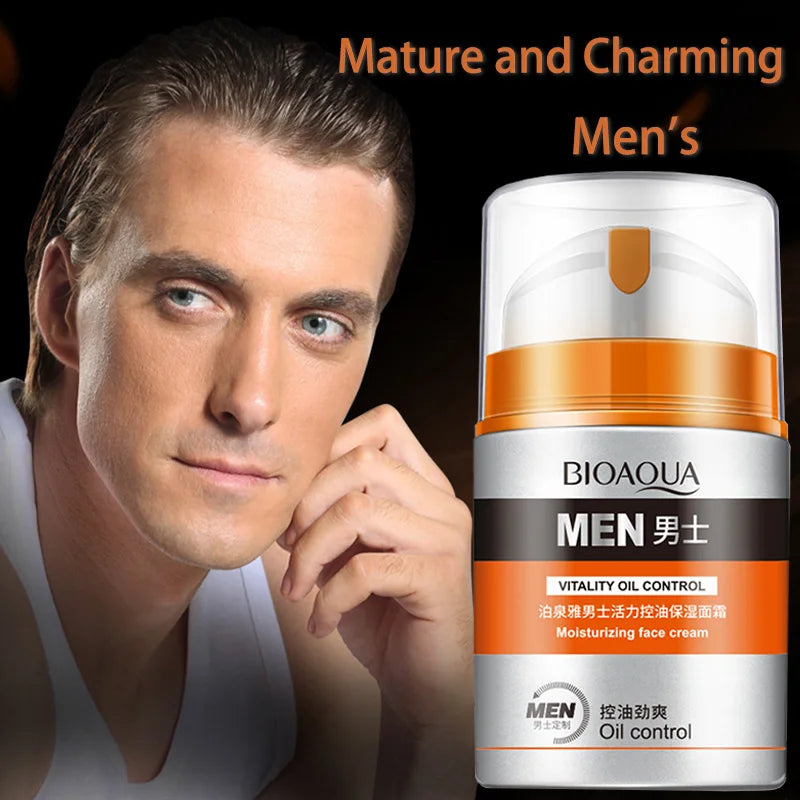 Men's Oil Control and Moisturizing Face Cream Hydrating Anti-Aging Smooth Wrinkles Shrink Pores Whitening Facial Men Skin Care