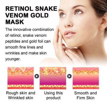 Gold Retinol Snake Venom Peel Off Mask Remove Blackheads Deep Cleansing Shrink Pores Moisturizing Facial Mask Skin Care Products
