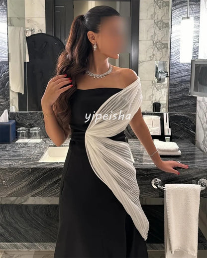 Customized Sexy Fashion Jersey Pleat Ruched Draped A-line One-shoulder Long Dresses Bespoke Occasion Dresses Exquisite Classic Badiee Stylez