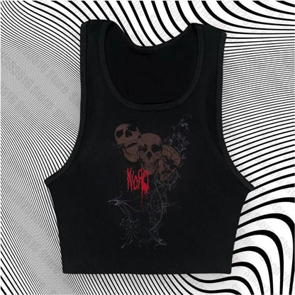 Aesthetic 2023 Goth Crop Top y2k Women Harajuku O Neck Short Sleeve Sweat Shirt Graphic Pattern Fairy Grunge Clothing crop tops Black1