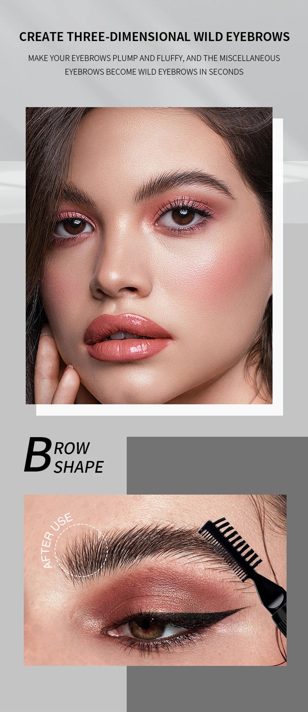 Private Label 8ml Eyebrow Gel Soap Custom Logo Waterproof Long-lasting Fast-dry White Pink Tube Bulk Makeup Cosmetic Beauty