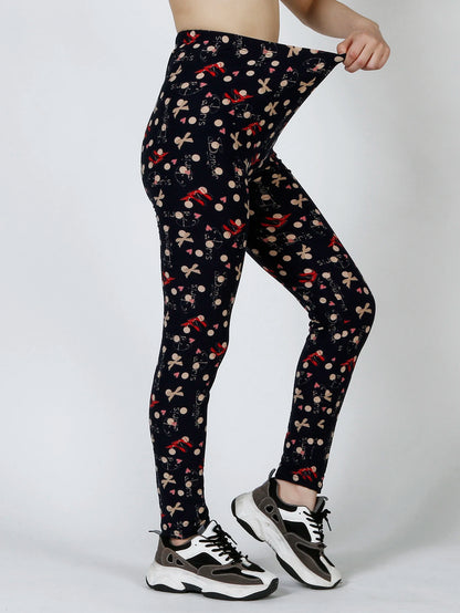 CUHAKCI Floral Sexy Pants Printed Legging Women Love Fitness Leggins Push Up Trousers Casual High Quality Sport