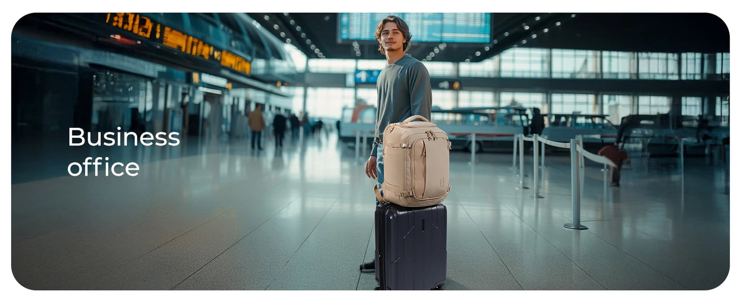 BAGSMART Travel Backpack Flight Approved 30L Lightweight Backpack for Men Women Waterproof Travel Bag with USB Charging Port