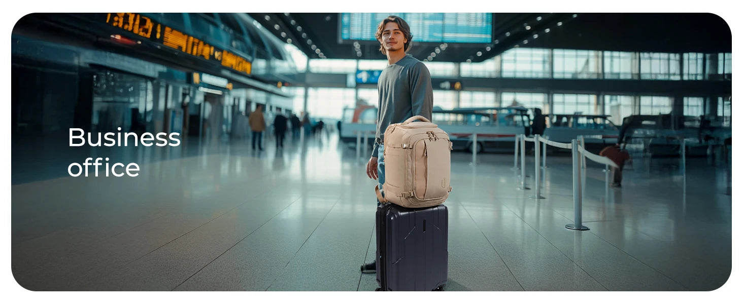 BAGSMART Travel Backpack Flight Approved 30L Lightweight Backpack for Men Women Waterproof Travel Bag with USB Charging Port