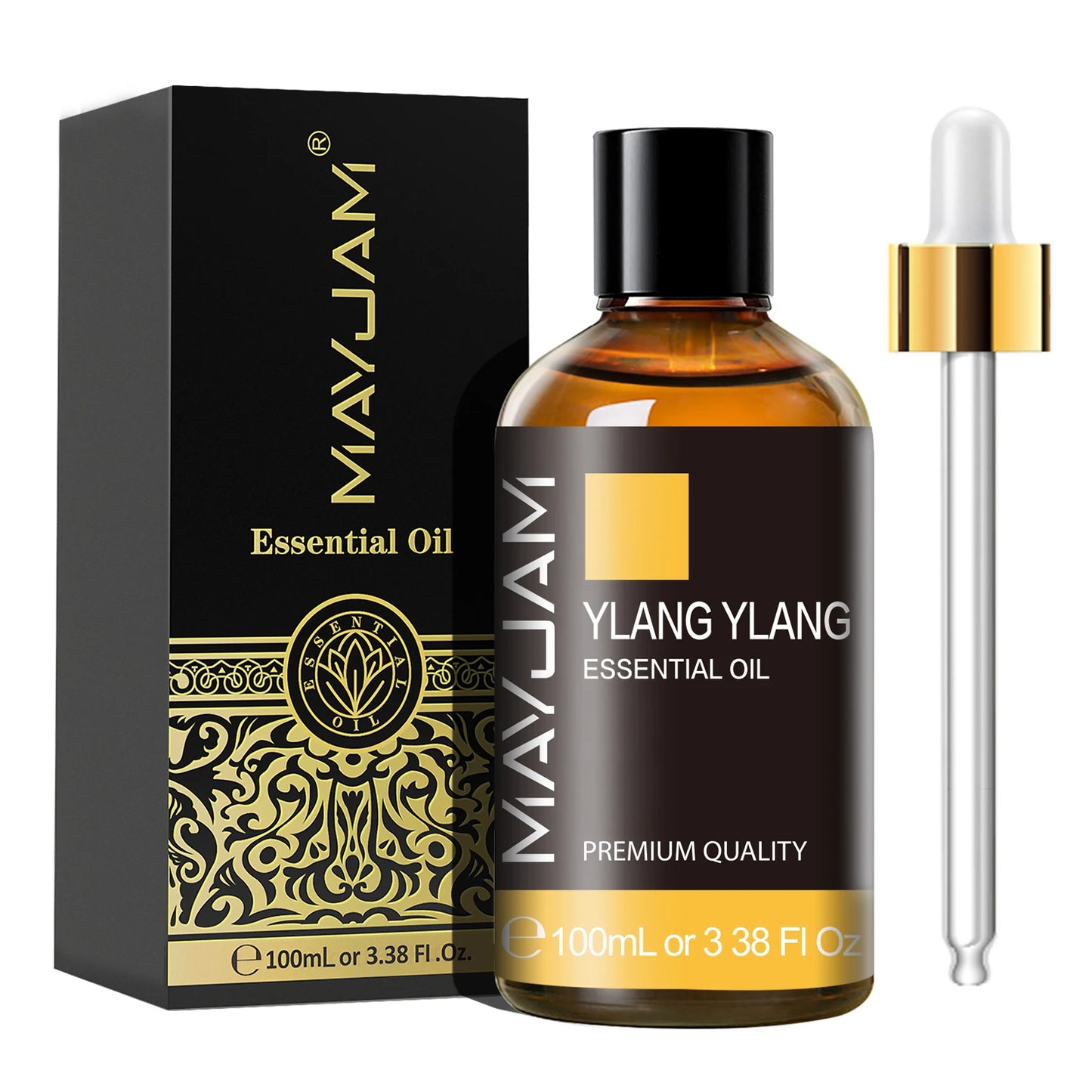MAYJAM 1PCS 100ML Essential Oil with Dropper Sandalwood Lavender Eucalyptus Vanilla Aroma Oil For Humidifier Scent Candle Burner - Badiee Stylez