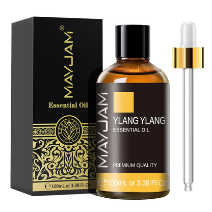 MAYJAM 1PCS 100ML Essential Oil with Dropper Sandalwood Lavender Eucalyptus Vanilla Aroma Oil For Humidifier Scent Candle Burner - Badiee Stylez