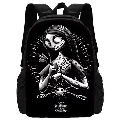 The Nightmare Before Christmas Child School Backpack with Lunch Bags ,Pencil Bags ,School Bags for Boys Girls Best Gift XHOO1-SB-079-A2