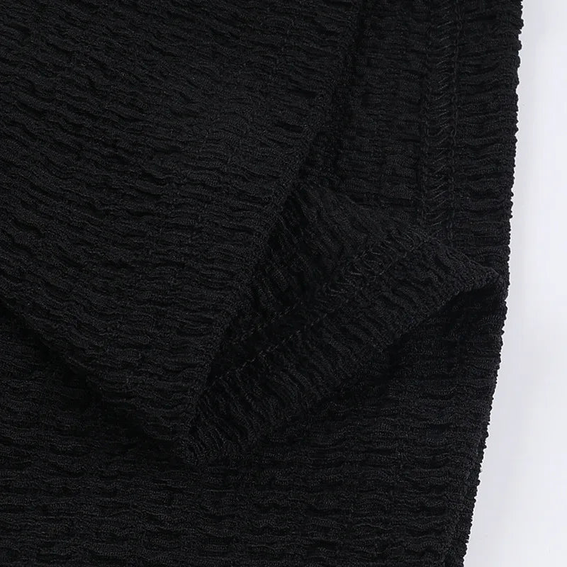 Goth Dark Punk Grunge Fishnet Patchwork Off Shoulder T-shirts Trim Corn Strap Halter Tops Autumn Mall Gothic Streetwear T-shirt