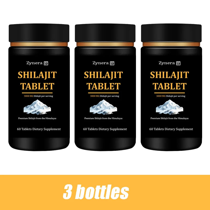 Male Enhancing Supplement With Shilajit Tablets Support for Sperm Quality Natural Muscle Builder Enlargement Pills Stamina Man 3 bottles