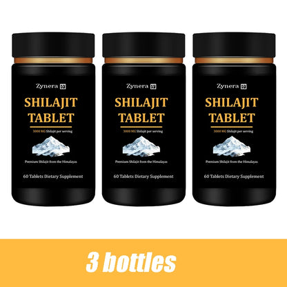 Male Enhancing Supplement With Shilajit Tablets Support for Sperm Quality Natural Muscle Builder Enlargement Pills Stamina Man 3 bottles