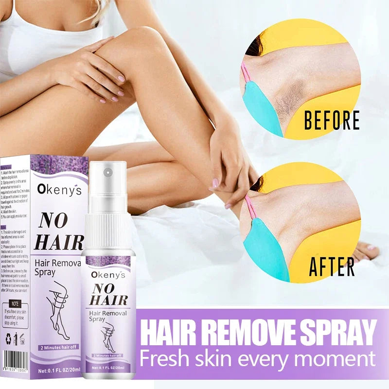 Permanent, painless hair removal spray, axila, legs, arms, hair remover, hair growth inhibitor, nutritious repair, body care