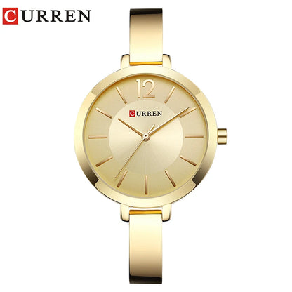 CURREN Watch For Women 9012 Top Brand Luxury Quartz Clock Casual Fashion Ladies Wristwatch Lady Clock Relogio Feminino gold