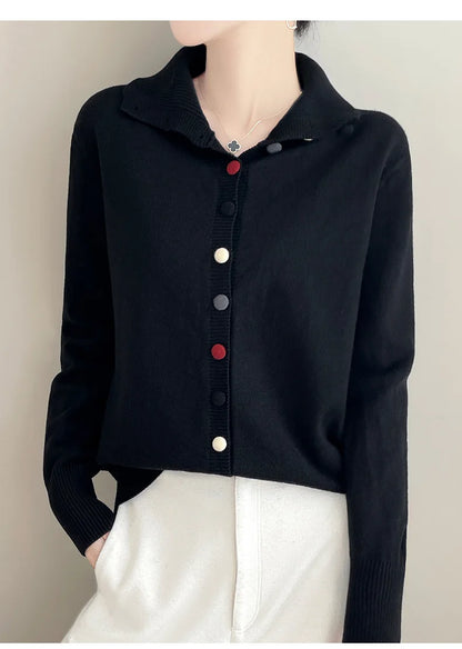 2024 New Cashmere Cardigan Women Long Sleeve Sweaters Cashmere Cardigan Autumn Winter Women Knitwear Fashion Coat