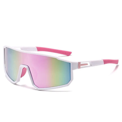 Cycling Glasses Outdoor Sports Casual Cycling Sunglasses for Men and Women UV400 pink