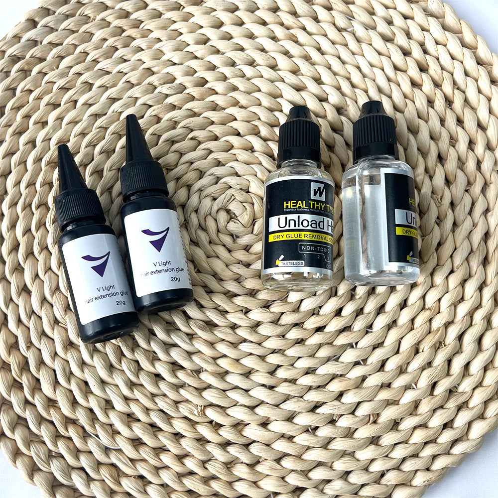 V-Light glue 20g for Tape hair extension tool professional V-Light Technology glue for HairExtension Wig Hair Piece