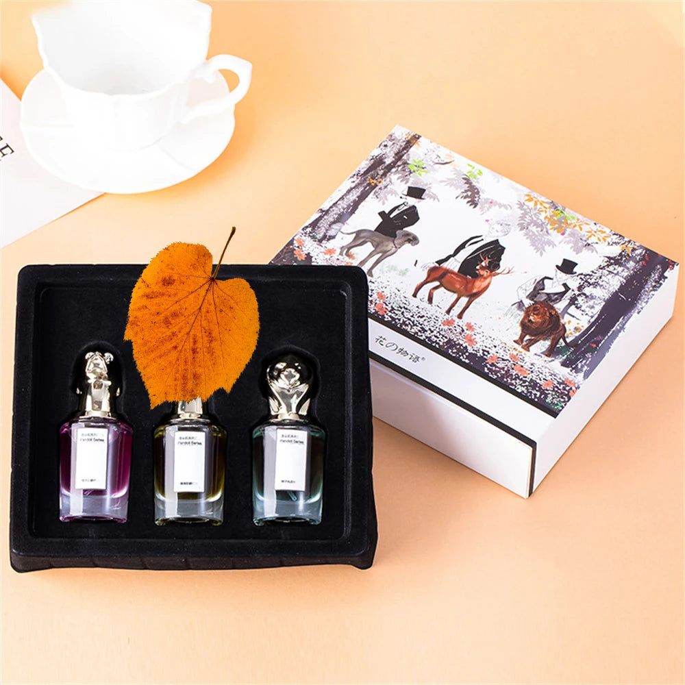 Luxury Brand Perfume Women 75ml Cologne Men Parfums Homme Plant Floral Scent Spray Pheromone Perfumes De Mujer Gift Box 3Pcs Set - Badiee Stylez