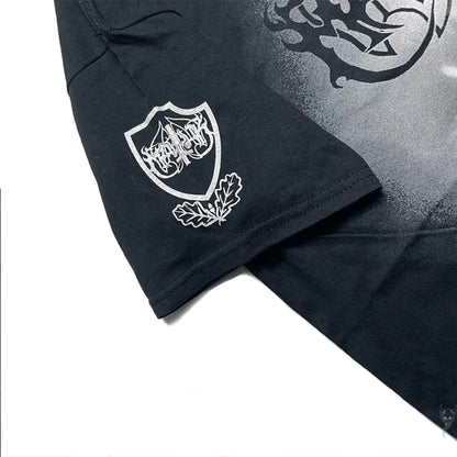 MARDUK Panzer1999 Black Metal Band Casual Sporty Light-Luxury Men's T-Shirts Men's and Women's Short Sleeves & Couple Styles