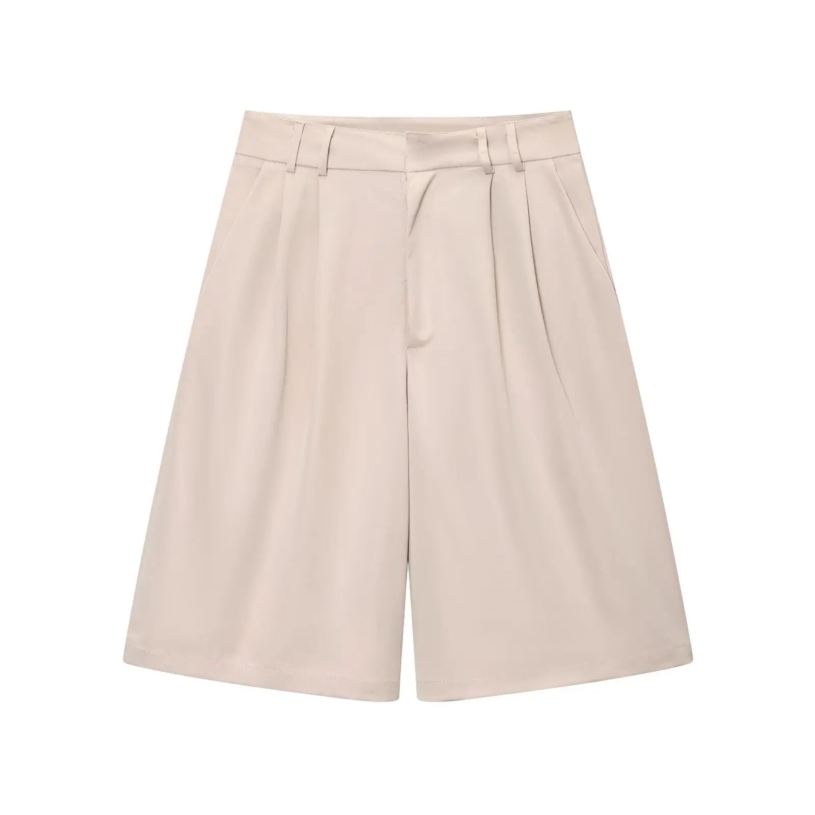 TFMLN Spring Summer New 2pcs Sets 2025 Women Solid Color Short Sleeve Shirts Pockets Tops Casual Shorts Sets Gold