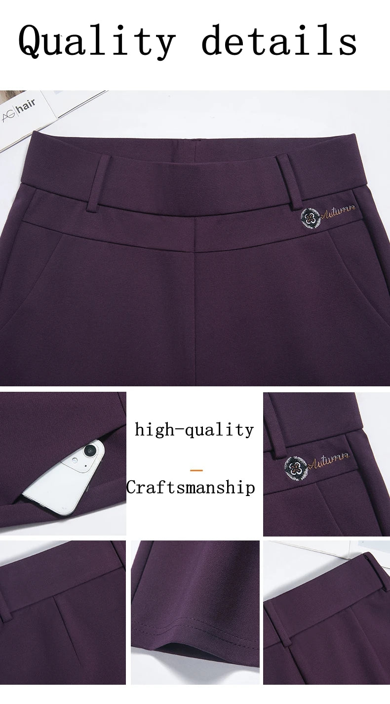 Leggings Women's Autumn and Winter Style High Waist Large Size Tight-fitting High-Elastic Foot Pants Casual Slim Trousers M-6XL