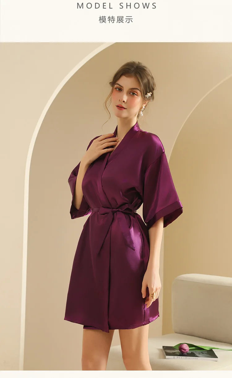 Personalized Text Logo Wedding Bathrobe Bridal Robe Bride Bridesmaid Wedding Robes Woman Bachelorette Hen Party