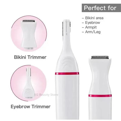 Multifunction 5 In 1 Electric Epilator For Women Hair Remover Shaver Razor For Eyebrow Underarm Bikini Leg Depilador Feminino