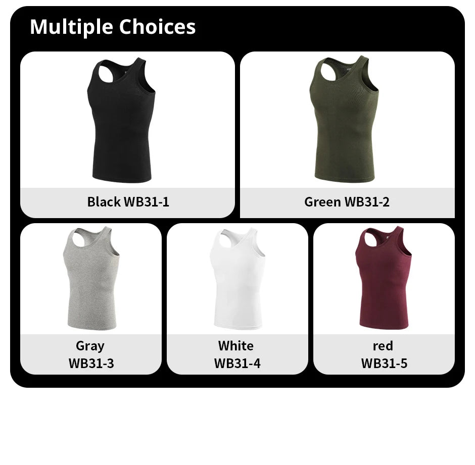 3/1 Pack Men's Cotton Sleeveless Vest Young Men's Wide Shoulder Sports Fitness Slim Top Solid Color Joker Tight Vest Parent-chil
