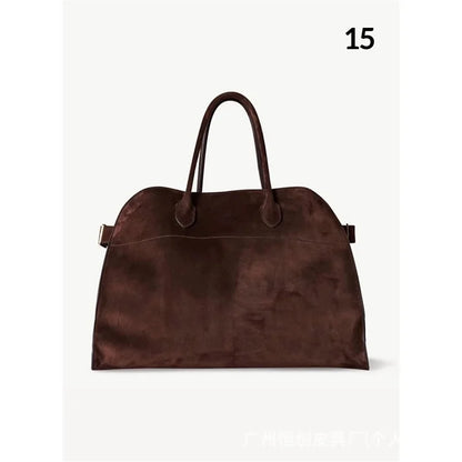 Handbag Tote Tote Commuter Leather Large Capacity Computer Bag White Soft Breathable Handbags Traveling 15 4