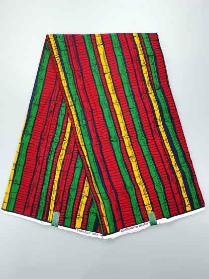 Classical Veritable Wax Guaranteed Real wax print fabric dutch hollandais pagne africa Dress 100% cotton 6yards Watermelon red 6Yards 950g