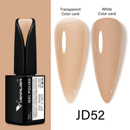 Venalisa 15ml Nail Prep Dehydrator Fast Dry Acid-Free Primer Bond Natural for Builder Jelly Gel Nail Gel Polish Color GelVarnish JD52 jelly color