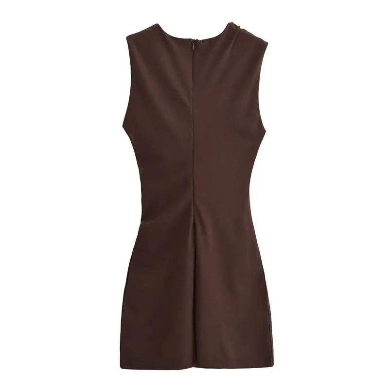 New Elegant Dresses Women's Summer 2025 New Fashion Tight Ruched Mini Party Women's Dress Street Youth Holiday Dress