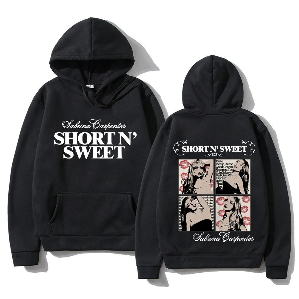 Sabrina Carpenter Short N' Sweet Hoodie Men Streetwear Aesthetic Casual Hoodies Unisex Autumn Winter Harajuku Hooded Sweatshirts 53984-Hoodie-5