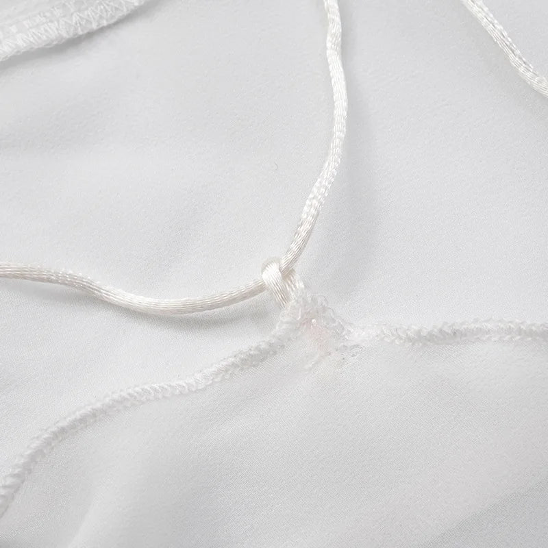 Shestyle 2025 Women Summer Outfits Beachwear Vacation Transparent Mermaid Dress Backless V Neck Spaghetti Strap Hollow Out