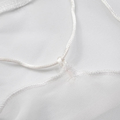 Shestyle 2025 Women Summer Outfits Beachwear Vacation Transparent Mermaid Dress Backless V Neck Spaghetti Strap Hollow Out