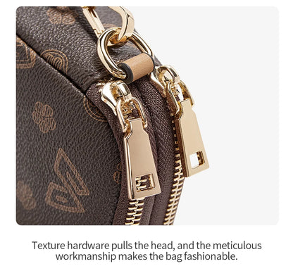 FOXER Women Small Crossbody Bag Shoulder Bag with Wrist Strap Lady Fashion Messenger Bag Mini High Quality Cellphone Purse