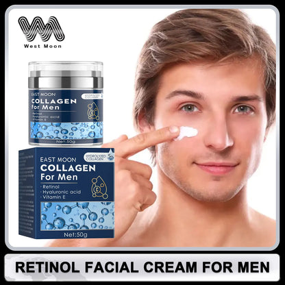 Retinol Face Cream for Men Face Firming Lifting Neck Fade Fine Lines Anti Puffiness Moisturizing Nourishing Facial Skin Product